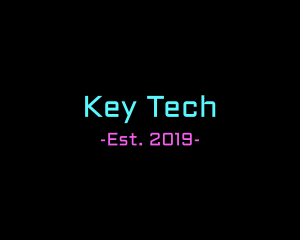 Neon Tech Wordmark logo design