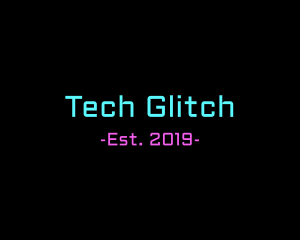 Neon Tech Wordmark logo design