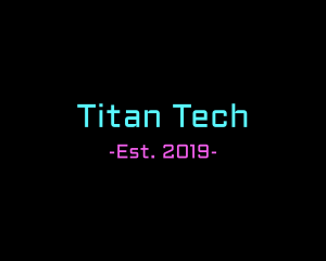 Neon Tech Wordmark logo design