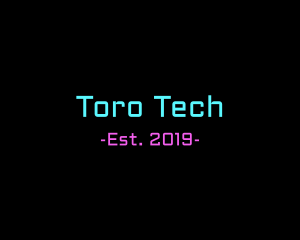 Neon Tech Wordmark logo design