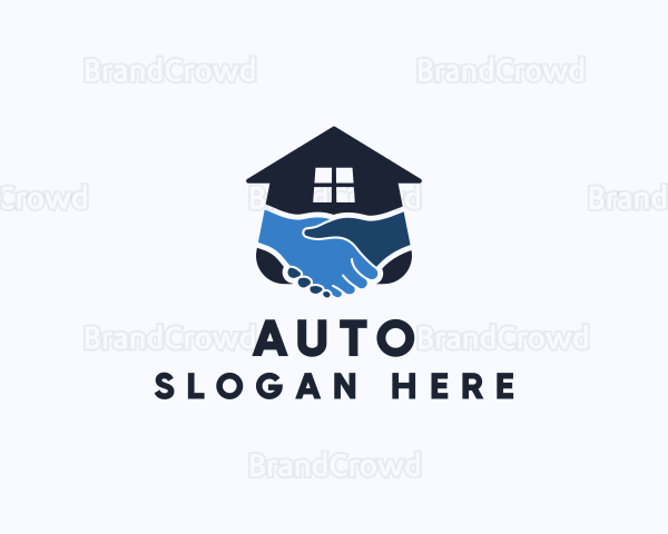 Housing Real Estate Handshake Logo