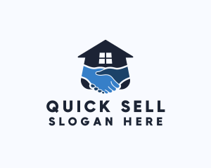 Sell - Housing Real Estate Handshake logo design