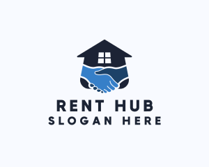 Housing Real Estate Handshake logo design