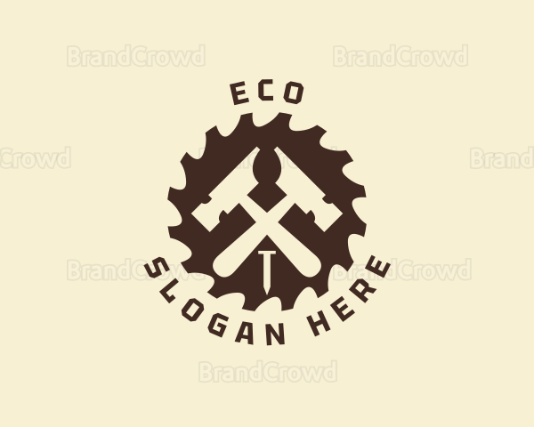 Woodworking Hardware Tools Logo