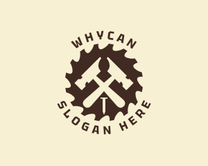 Woodworking Hardware Tools Logo