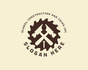 Circular Saw - Woodworking Hardware Tools logo design