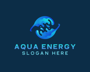 Global Water Splash logo design