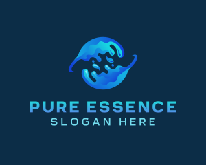 Purification - Global Water Splash logo design