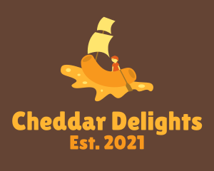 Cheddar - Macaroni Cheese Raft logo design