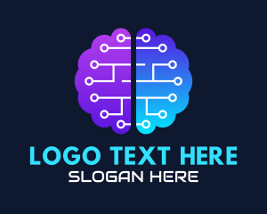 Psychology - Brain Circuit Intelligence logo design