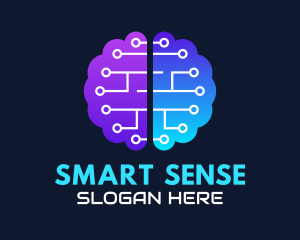 Intelligence - Brain Circuit Intelligence logo design