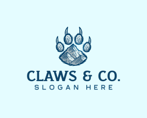 Mountain Paw Bear logo design