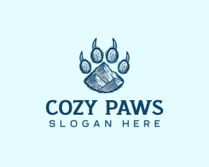 Mountain Paw Bear logo design