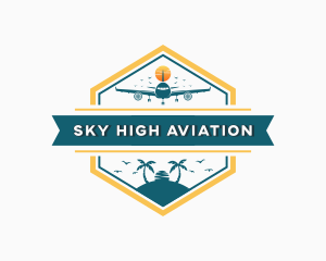 Airplane Travel Aviation logo design