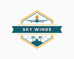 Airplane - Airplane Travel Aviation logo design