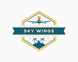 Airplane Travel Aviation logo design