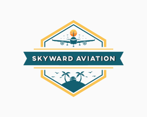 Airplane Travel Aviation logo design