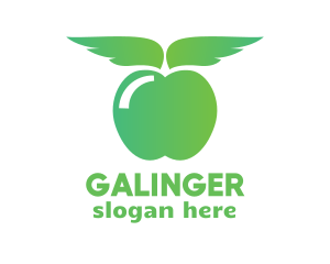 Supermarket - Gradient Apple Wing logo design