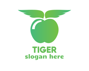 Shape - Gradient Apple Wing logo design
