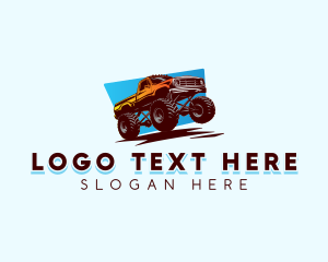 Off Road Vehicle - Monster Truck Garage logo design