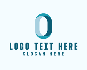 Digital Tech Letter O logo design