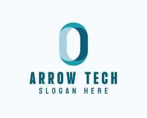 Digital Tech Letter O logo design