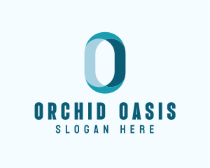 Digital Tech Letter O logo design