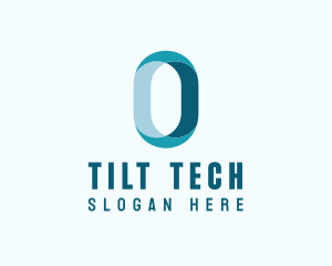 Digital Tech Letter O logo design