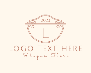 Minimalist - Classic Ornate Shield Boutique logo design