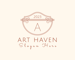 Classic Ornate Shield Boutique logo design