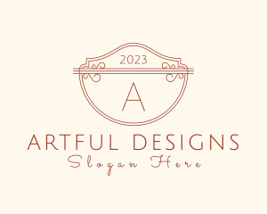 Classic Ornate Shield Boutique logo design