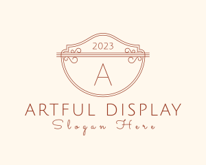 Classic Ornate Shield Boutique logo design