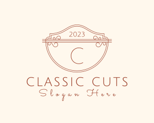 Classic Ornate Shield Boutique logo design