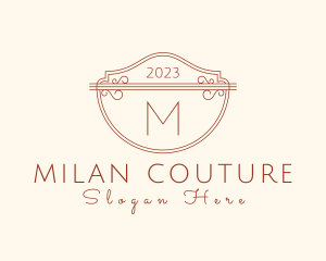 Classic Ornate Shield Boutique logo design