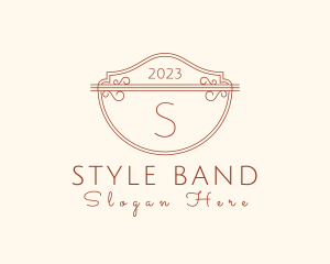 Classic Ornate Shield Boutique logo design