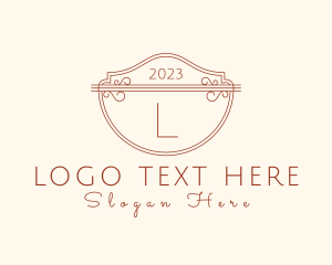 Event Styling - Classic Ornate Shield Boutique logo design