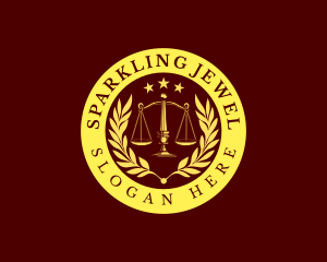 Lawyer Justice Scales  Logo