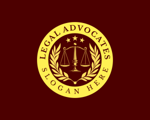 Lawyer Justice Scales  logo design