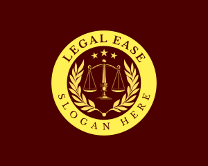 Lawyer Justice Scales  logo design