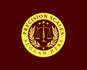 Scales - Lawyer Justice Scales logo design