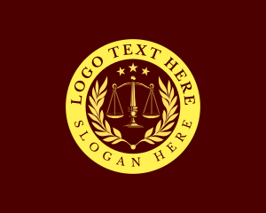 Lawyer Justice Scales  Logo