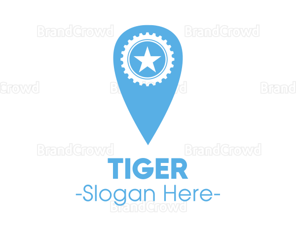 Star Location Pin Logo