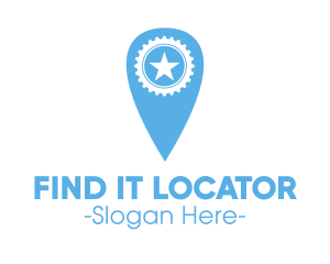 Star Location Pin logo design