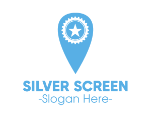 Medal - Star Location Pin logo design