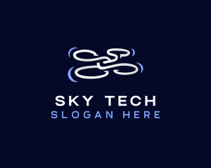 Drone Media Technology logo design