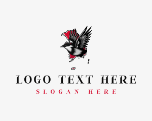 Map - Bird Magpie Korea logo design