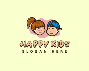 Children Kids Kindergarten logo design