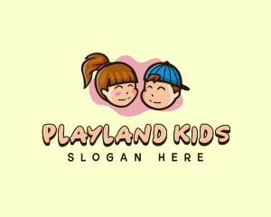 Children Kids Kindergarten logo design