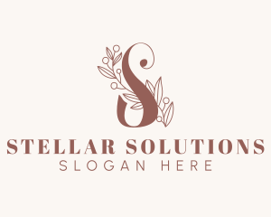 Organic Letter S logo design