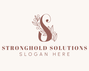 Organic Letter S logo design